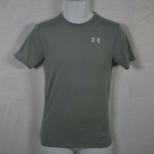 UNDER ARMOUR Grey Compression Workout Short Sleeve Shirt Size M